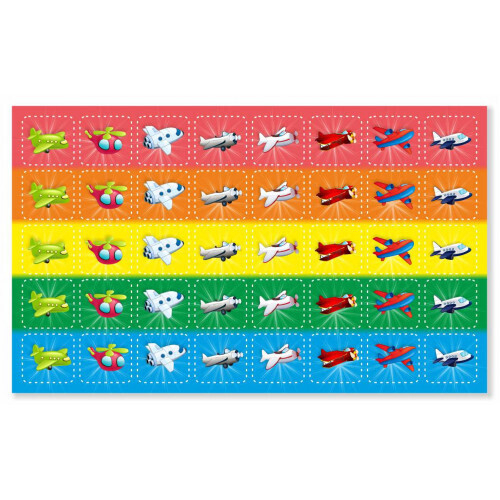 Наклейка 2833КП Наклейки  мини Самолеты 46071