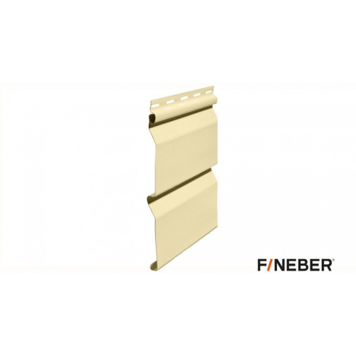 Сайдинг виниловый FineBer Дачный Корабельный брус Лимонник 3050х205мм