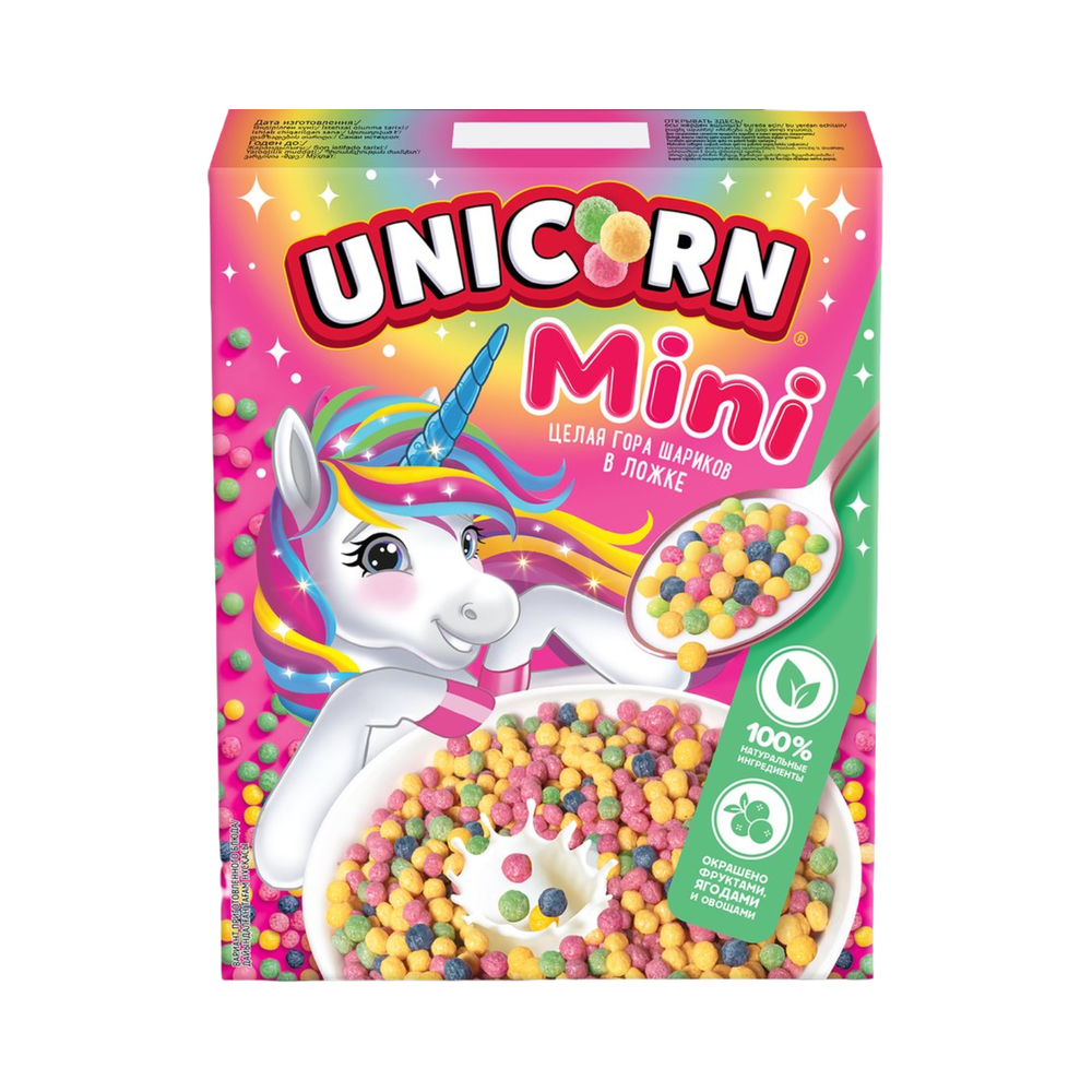 Мини шарики УНИКОРН клубника и яблоко 195гр