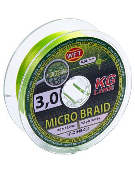 Шнур плетёный WFT KG MICRO BRAID Chartreuse 150/0040