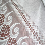 Скатерть ажурная "ФМ. ФИЕСТА" рис. 2-12-47, прямоугольная, цвет белый, Россия.