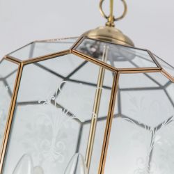 Citilux Витра-2 CL442230 Люстра подвесная витражная Бронза