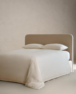 ZARA HOME ХЛОПКОВЫЙ ПОДОДЕЯЛЬНИК (300 НИТЕЙ), ЗОЛОТИСТЫЙ