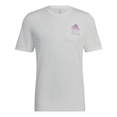 Мужское теннисное поло adidas HC Graphic T-Shirt Men - White