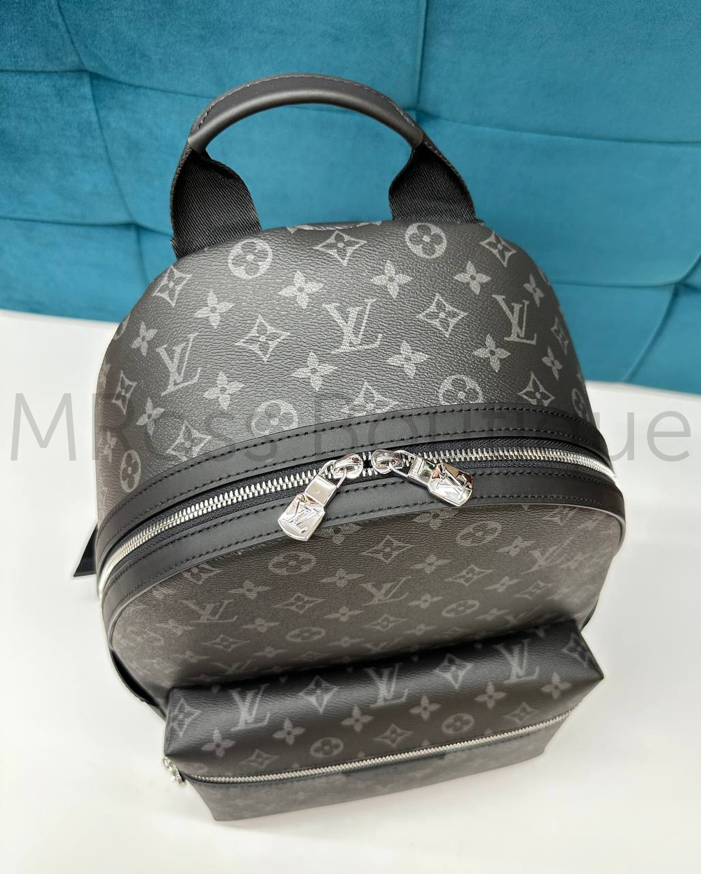 Мужской темно-коричневый рюкзак Louis Vuitton Discovery PM с узором монограм