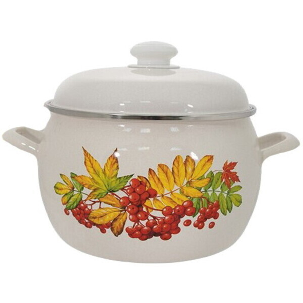 Кастрюля эмалированная 2,0 литра «Рябина» С-4210АП2/4Жм