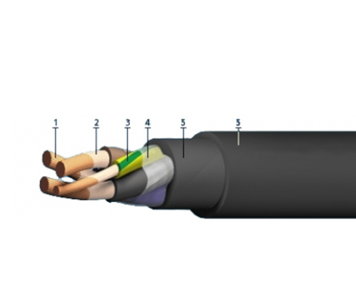 Кабель медный силовой гибкий КГН 4х16