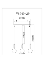 Светильник подвесной Moderli V11565-3P Scrumbel
