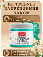 Краска для свечей и гипса «Карибская волна»