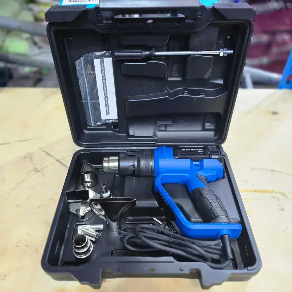 Фен с комплектом насадок, 50-650С, 2000Вт NORDBERG NE720