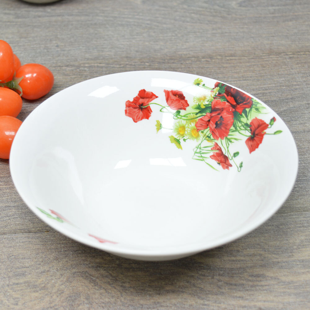 Салатник 550мл 18см Маки