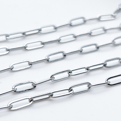 Цепочка, сталь, размер звена 10*4 мм, цена за 50 см