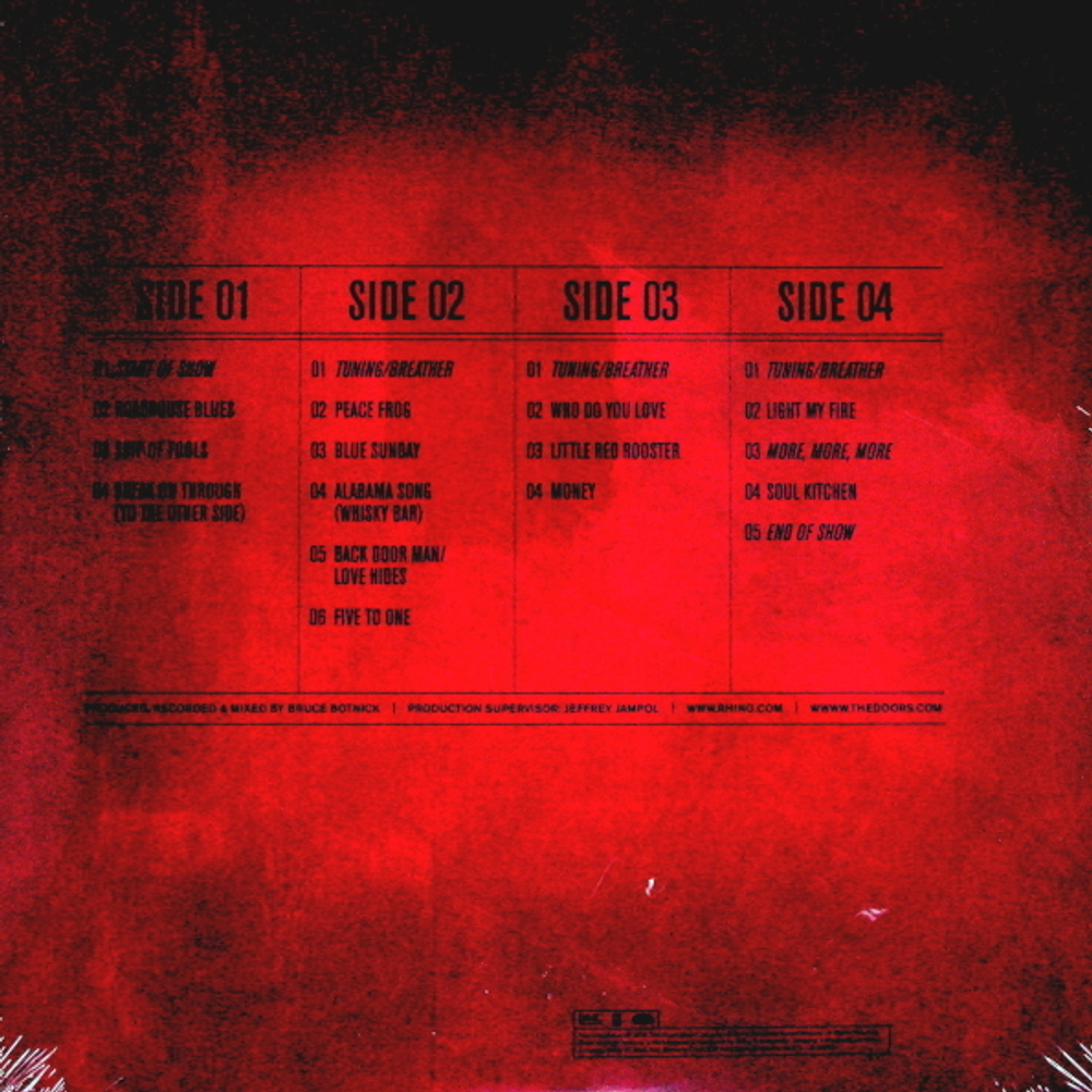 The Doors / Live In New York (Sat. Eve. Jan. 17 1970 First Show)(2LP)