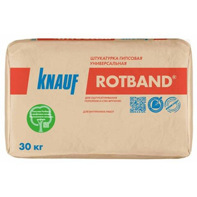 Штукатурка гипсовая универсальная Кнауф Ротбанд белый 30 кг