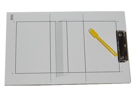 Планшетка тренерская "Волейбол"с тактической доской: 1100