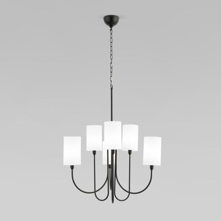 Подвесная люстра Eurosvet Abbey 60164/6 черный Smart