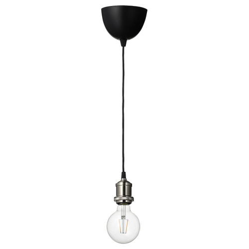 Подвесной светильник IKEA JALLBY / LUNNOM (ЭЛЬБИ / ЛУННОМ), Черный, 25 см
