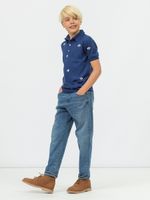 Поло для мальчика с коротким рукавом AT1084 сапфировый