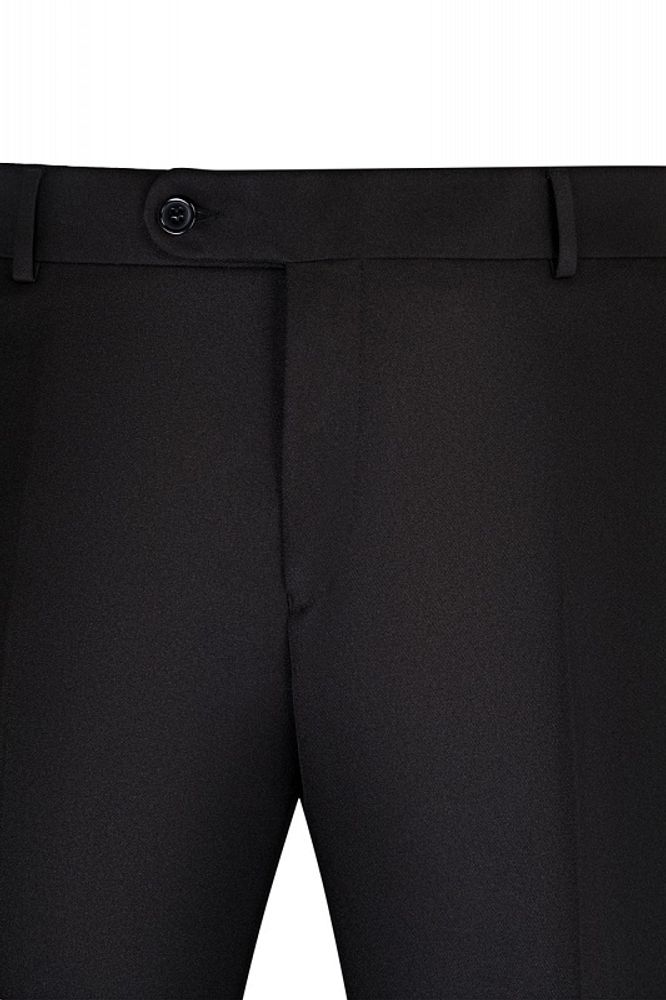 Черный приталенный костюм STENSER, шерсть 20%