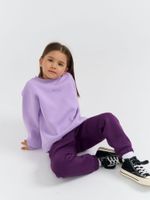 Джоггеры "Фиалка" с карманами утепленные