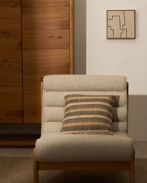 Awen Чехол на подушку из хлопка с полосками, разноцветный 45 x 45 см