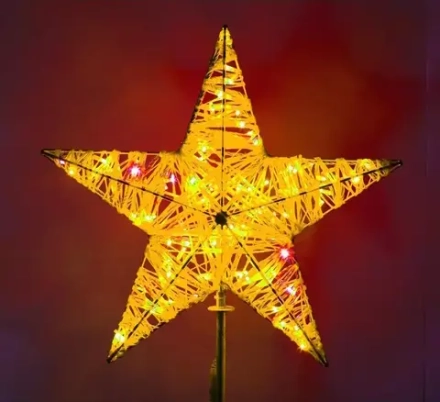 Макушка Кремлевская из стекло-нити 150 см. для елей высотой от 10 до 20 м., золотая, Green Trees (krem-sn-150gold)