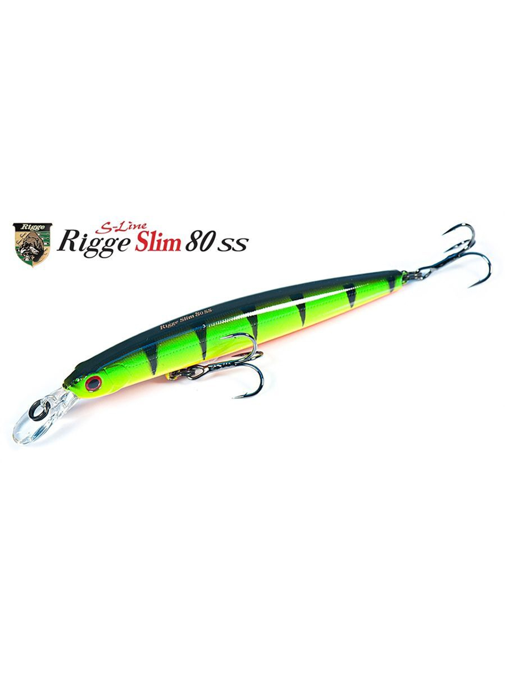 Воблер для рыбалки ZIPBAITS Rigge SLIM 80SS, 80мм, 5.4гр., заглубление 0.5-1.6м., цвет 406R, медленно-тонущий