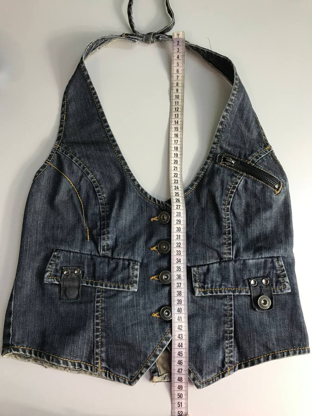 Жилетка Vero Moda джинсовая, можно носить как топ или на рубашку 42 размер