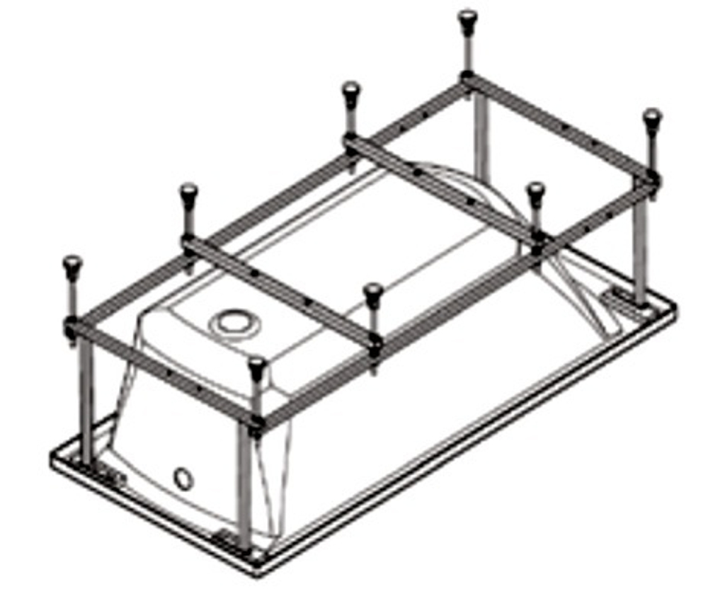 Монтажный комплект к ванне акриловой прямоугольной "Корсика" 180х80  Santek