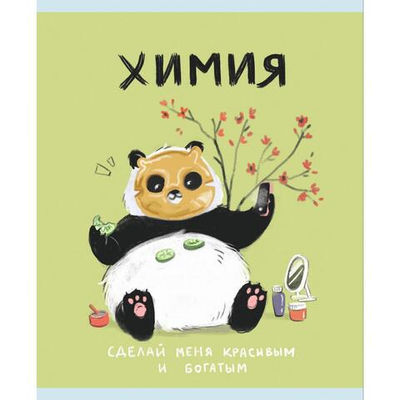 Тетрадь предметная А5 48л "Панда. Химия" (Эксмо)