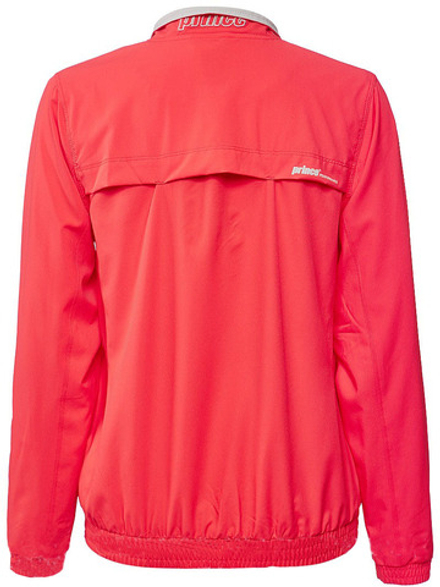 Женская теннисная куртка Prince Full Zip Warm-Up - coral