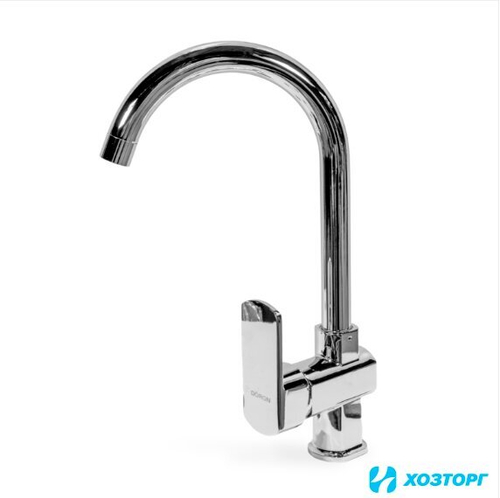 Смеситель для кухни Дорон DC 2450--N шаровый, хром ,высокий излив п/г