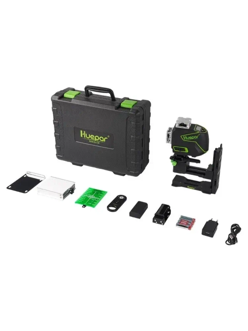 Лазерный уровень HUEPAR S04CG-C, 0.2 мм / зеленый луч (арт. 623245)