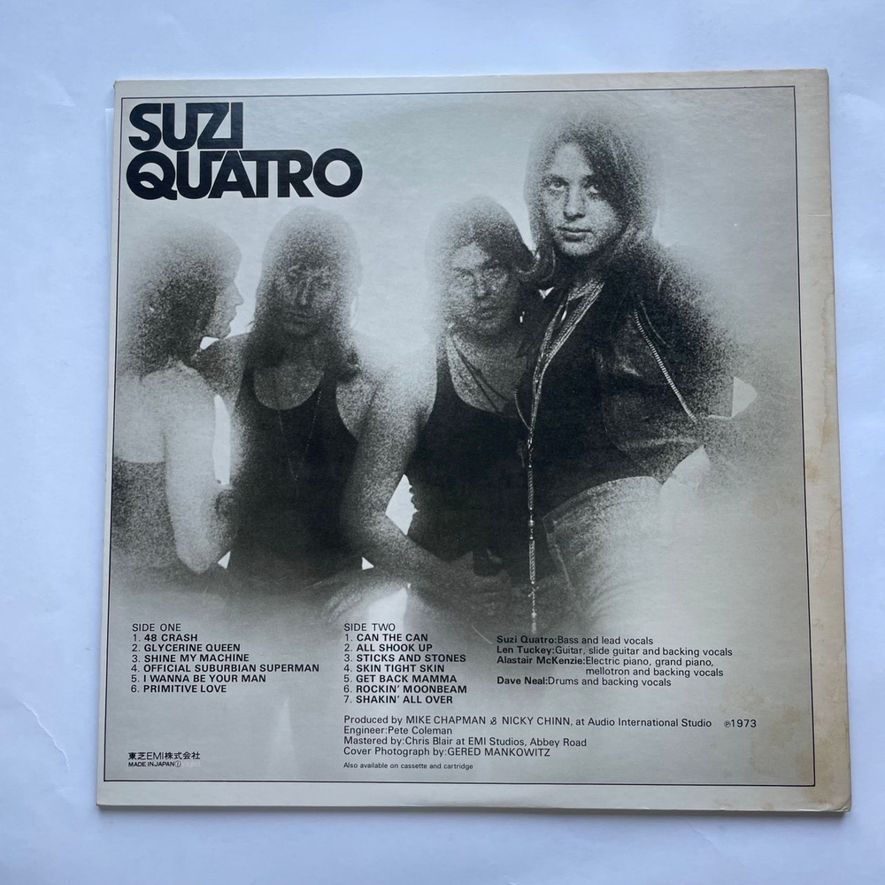 Винтажная виниловая пластинка LP Suzi Quatro 48 Crash (Япония 1975) (Без Оби)