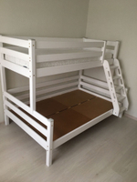 Кровать двухъярусная с наклонной лестницей Адель