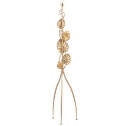 Светильник напольный торшер Monstera Deliciosa (Монстера) с абажуром Винтаж-2 Черный