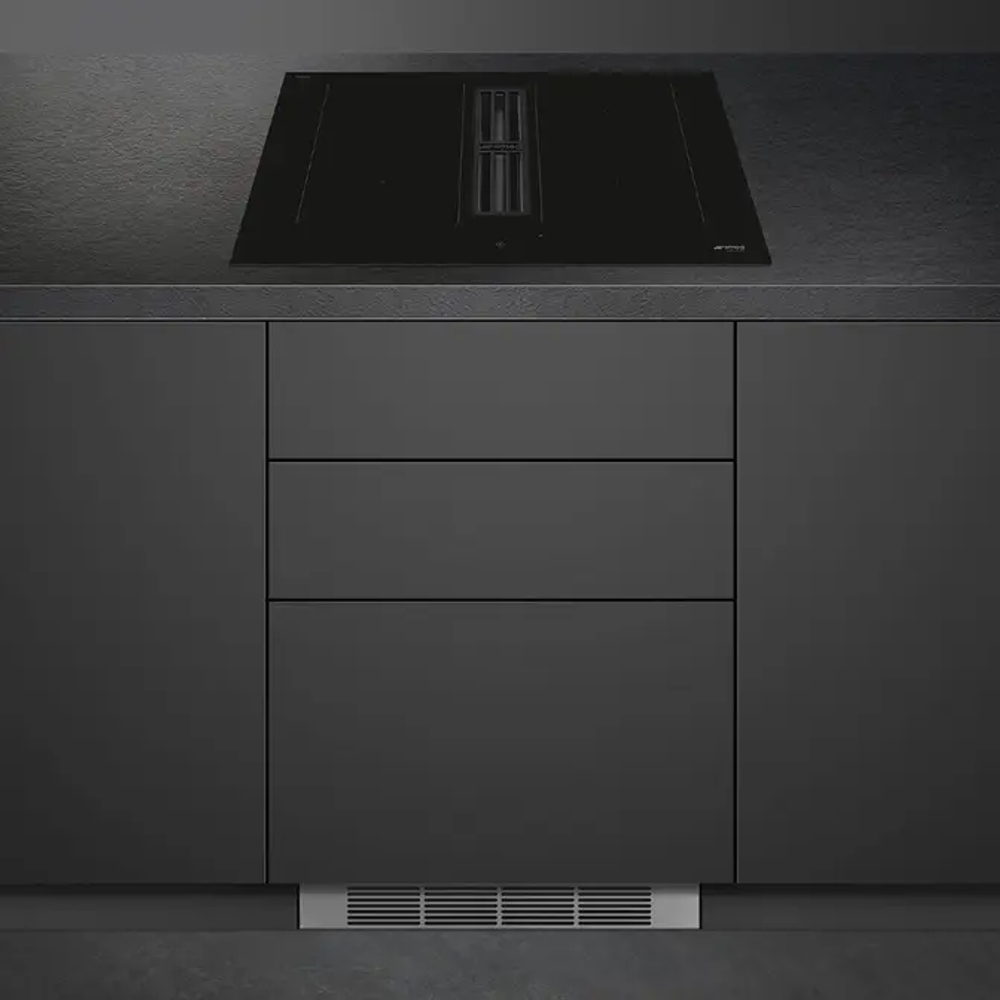 Варочная панель с вытяжкой Smeg HOBD472D