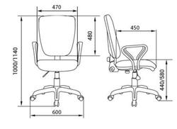 Кресло для персонала НОТА new Рондо комфорт