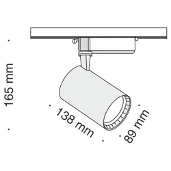 Трековый светильник Technical TR003-1-17W3K-W