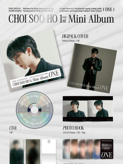 Альбом CHOI SOO HO - ONE 1st Mini Album DIGIPACK Version