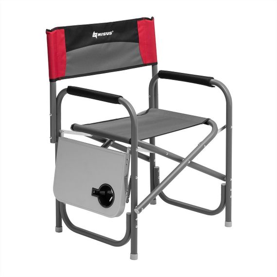 Кресло директорское NISUS с отк.стол. серый/красный/черный N-DC-95200T-GRD (пр-во ГК Тонар)