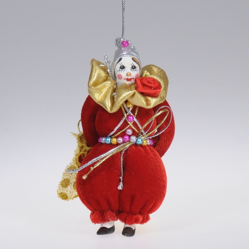 Ёлочная игрушка Гном с шариком