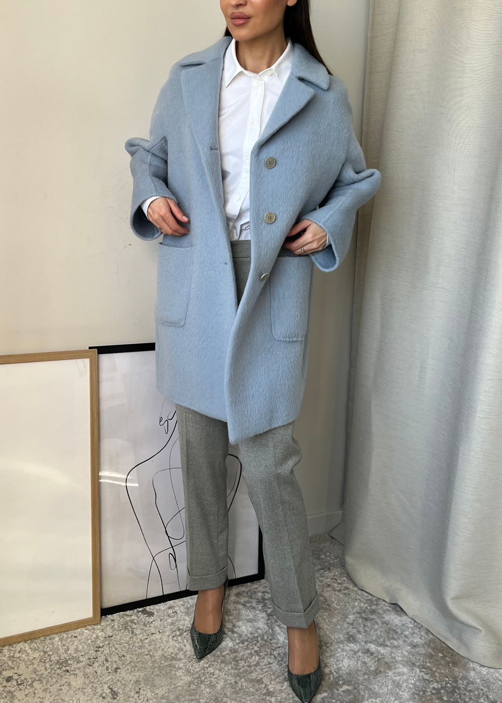 Шерстяное пальто  Max Mara Weekend, S оригинал