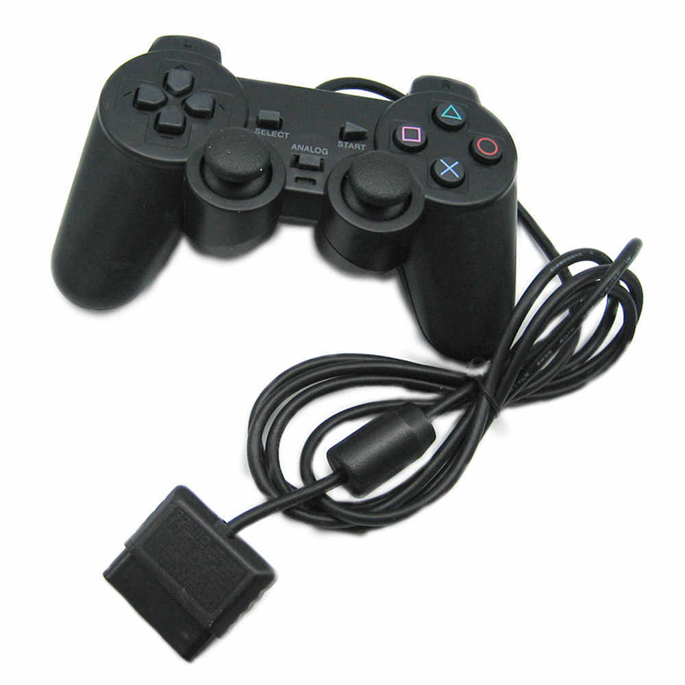 Проводной геймпад DualShock 2 для PS2 (цвет черный)