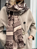 Шарф вискоза + шерсть лана