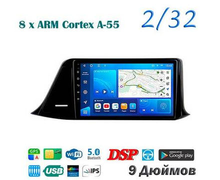 Topway TS18 2+32GB 8 ядер для Toyota C-HR 2016-2020
