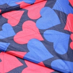 Зонт женский полуавтомат «Ultramarine- Влюбленность», микс 6 цветов, 8 спиц, d-100см, длина в слож. виде 28см, голубые цветы