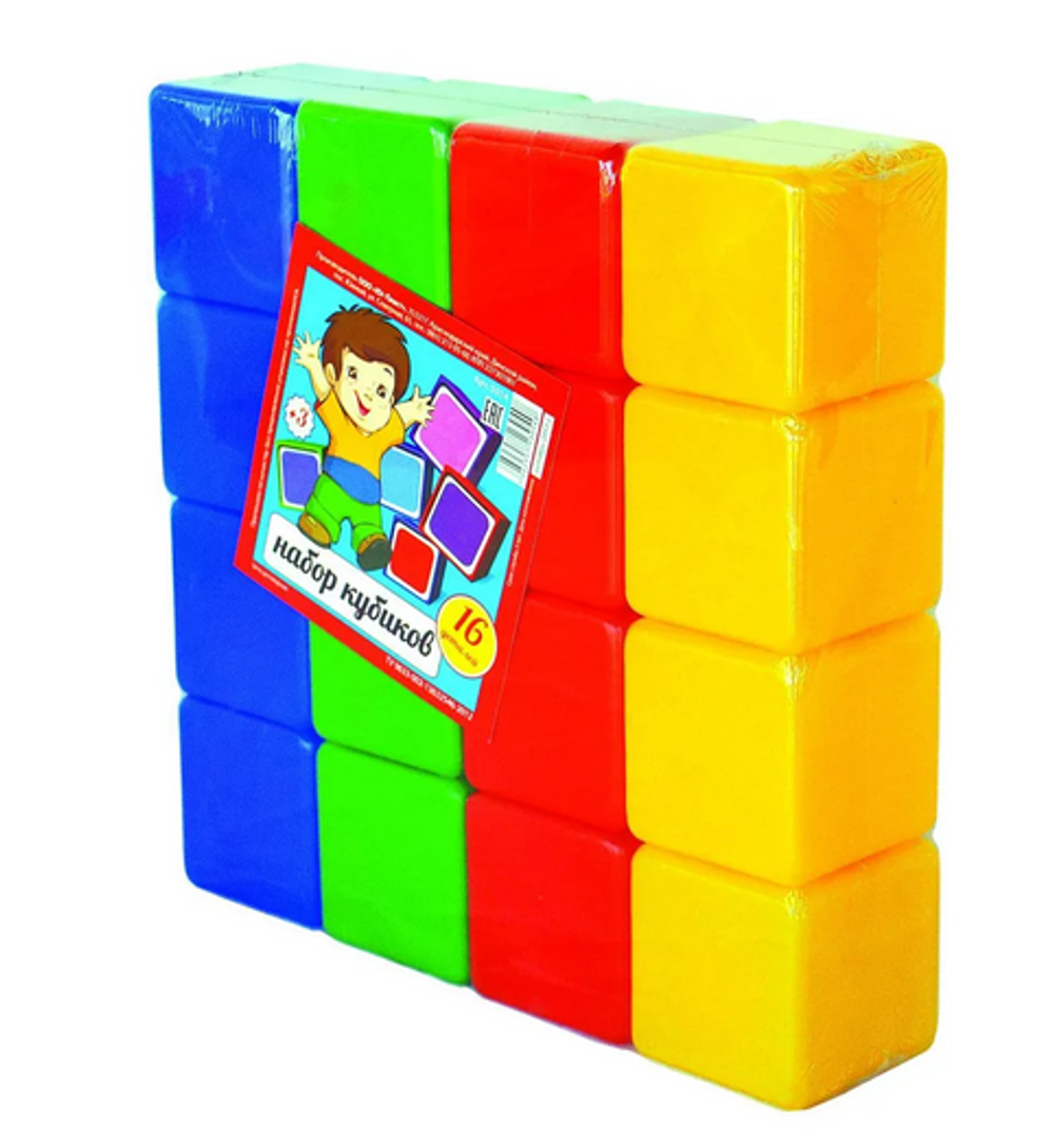 Кубики 16дет. 5014 (Юг-пласт)