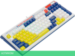 Клавиатура A4Tech Bloody B950 синий/белый