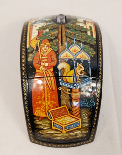 Мышь беспроводная, складная "Сказка о царе Салтане" N4